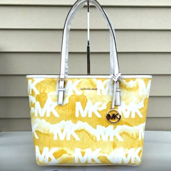 Michael Kors Jetset Buttercup Shoulder Bag - Showstopper Light Yellow - Picture 1 of 7